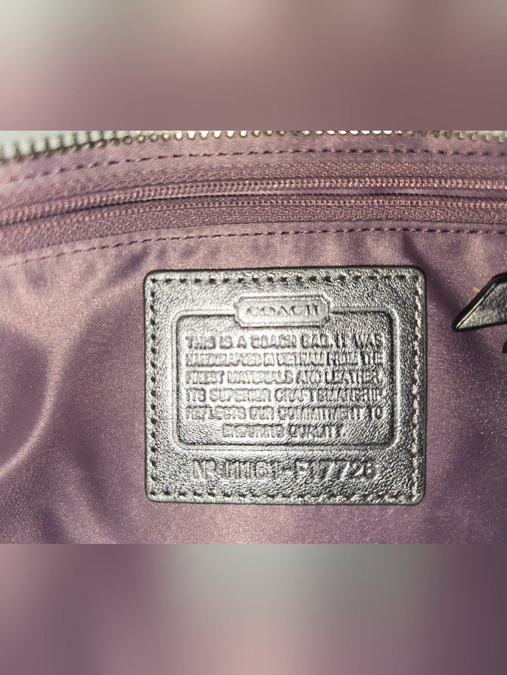 Coach Silver Signature Tote Bag - Picture 11 of 11